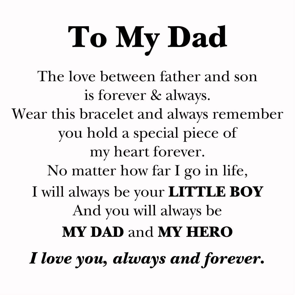 Dad Message Card