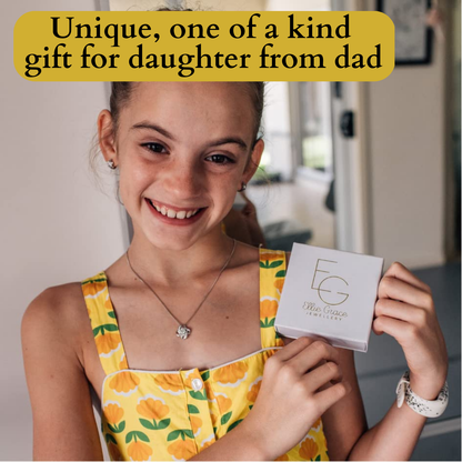 To My Daughter Necklace from Dad – Love Knot Necklace – Dad Got You
