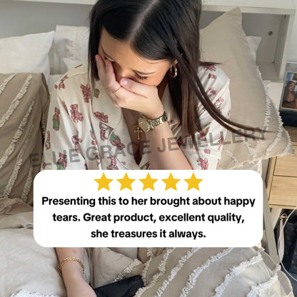 Highs and Lows Ring for Daughter with ‘Love from Mum’ Engraving & Card