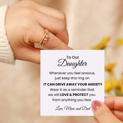 To My Daughter - Fidget Ring - 925 Sterling Silver