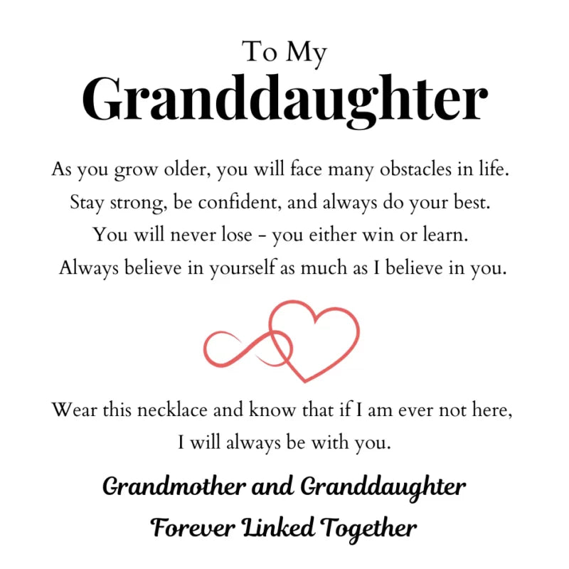 Granddaughter Message Card