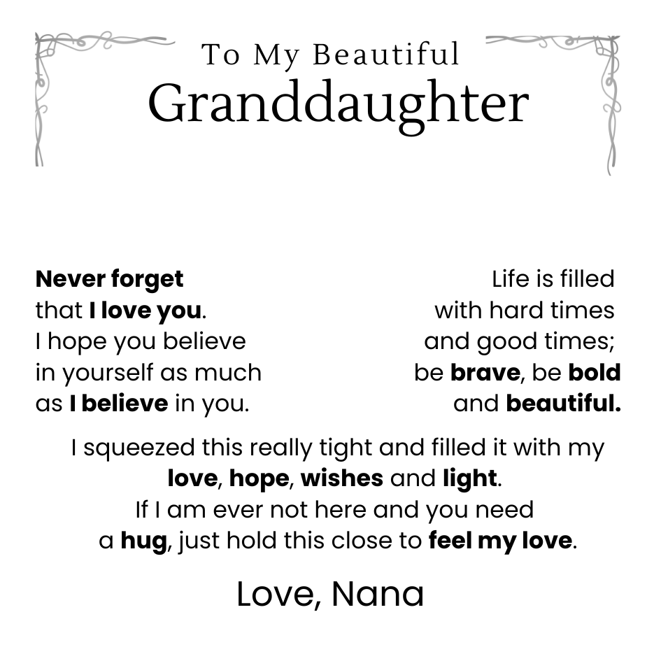To My Granddaughter - Interlocking Heart Necklace - Never Forget That I Love You