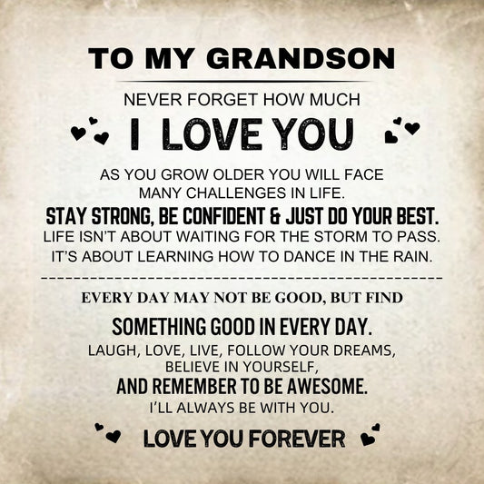 Grandson Message Card