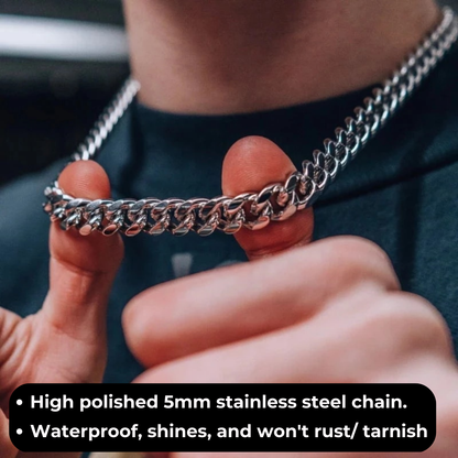 To My Husband - Cuban Link Chain - I Cannot Live Without You