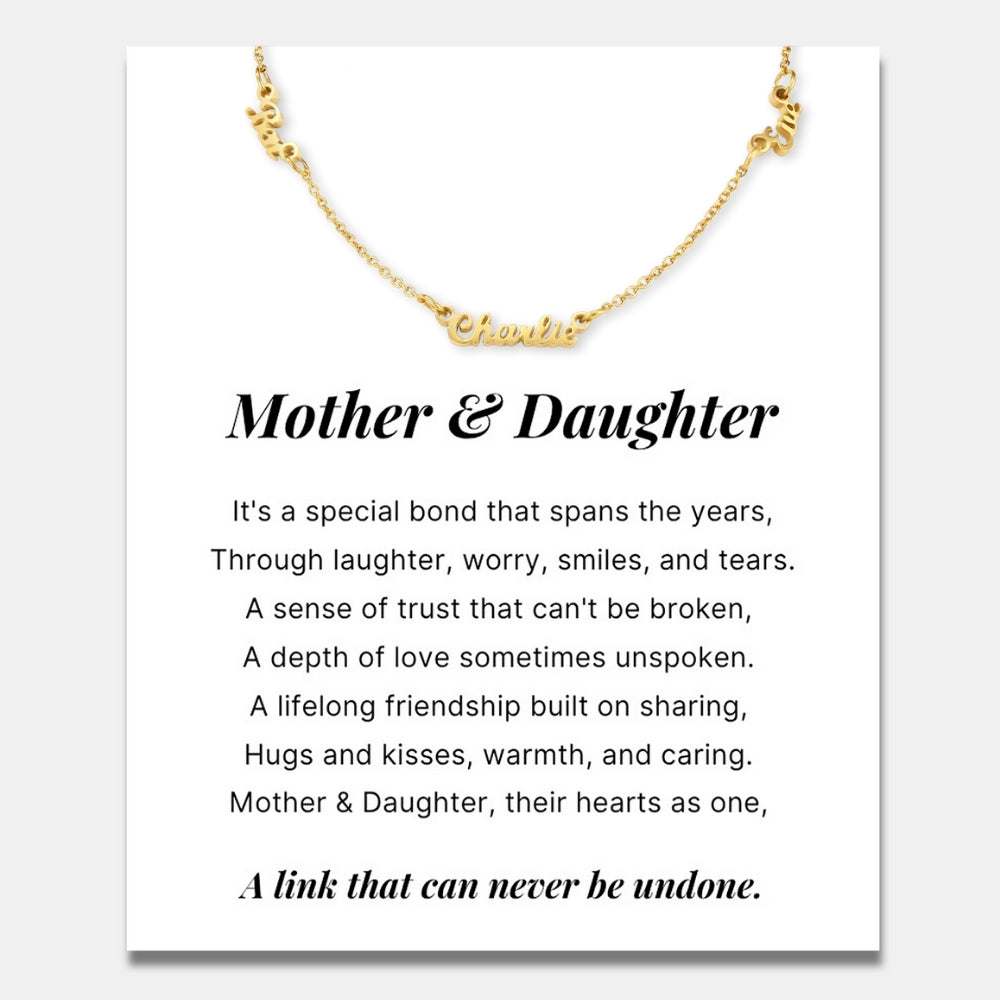 Multiple Name Necklace For Daughter
