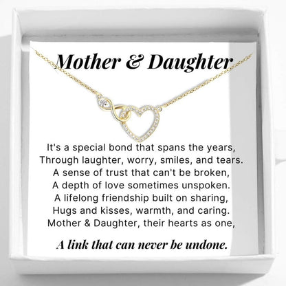 Mother Daughter - Infinity Heart Necklace