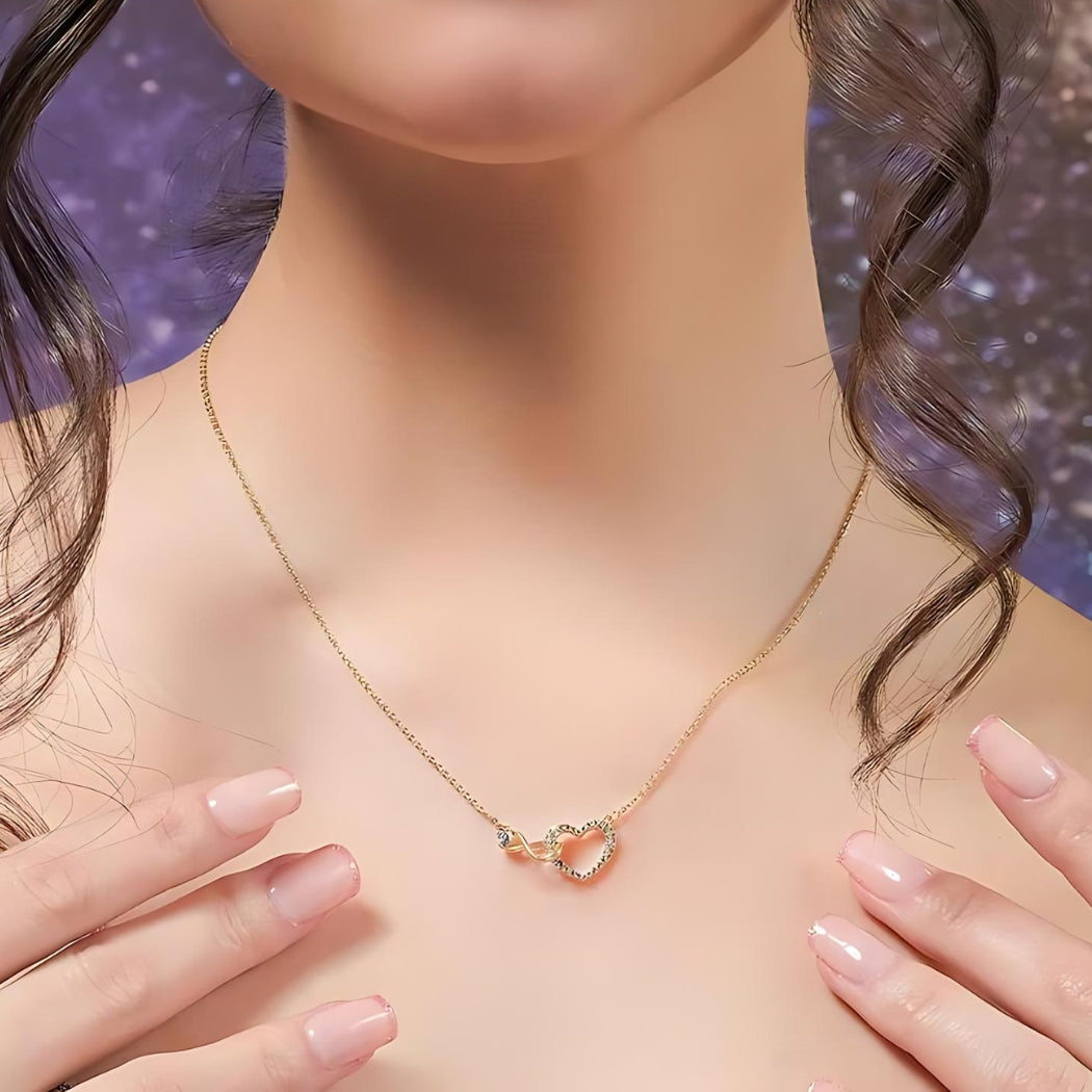 Mother Daughter - Infinity Heart Necklace