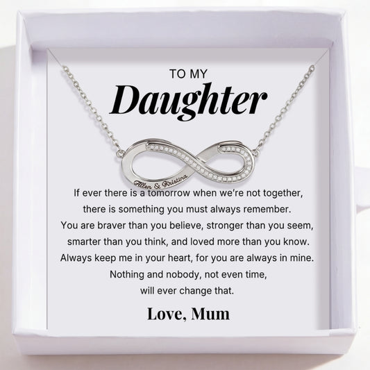 To My Granddaughter – Love Is Infinity Necklace