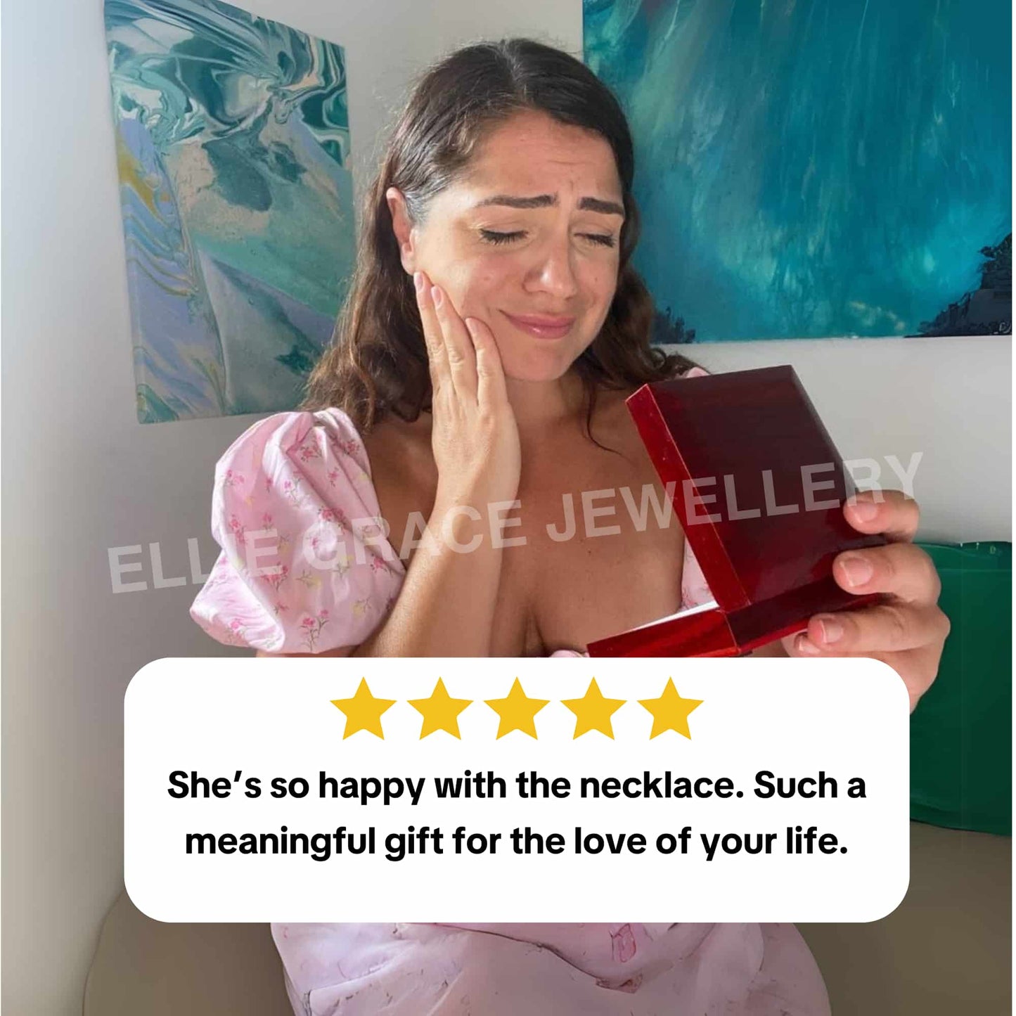 Charming Heart Necklace with Engraved Name Beads For Wife
