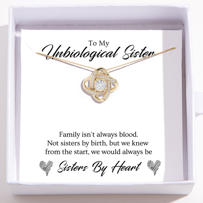 Friendship Necklaces for Unbiological Sister - Love Knot Necklace