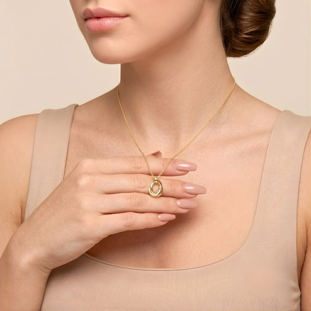 Mother Daughter Hug Necklace
