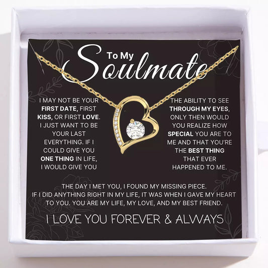 Love Heart Necklace For Soulmate -  The Day I Met You
