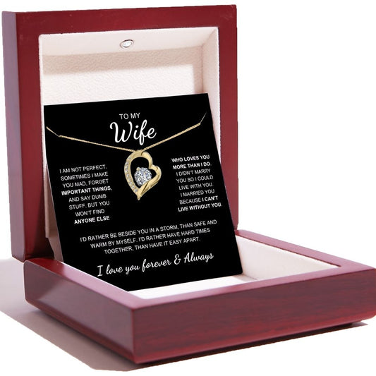 To My Wife - Love Heart Necklace