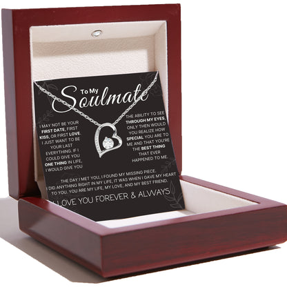 Love Heart Necklace For Soulmate -  The Day I Met You