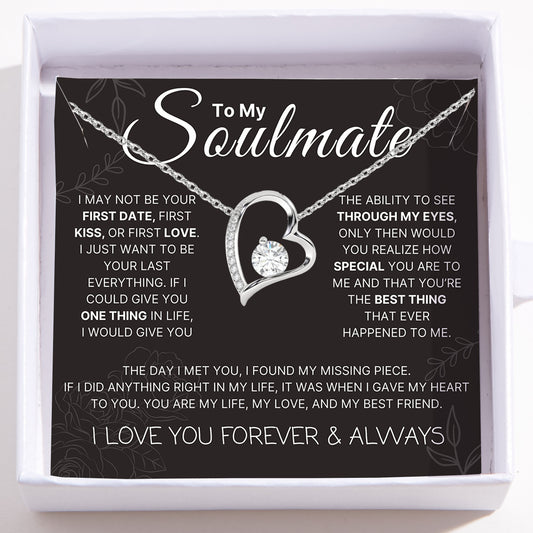 Love Heart Necklace For Soulmate -  The Day I Met You