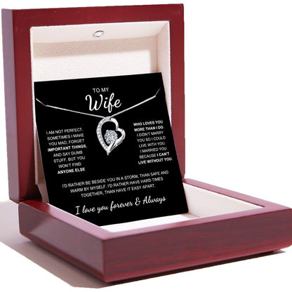 To My Wife - Love Heart Necklace
