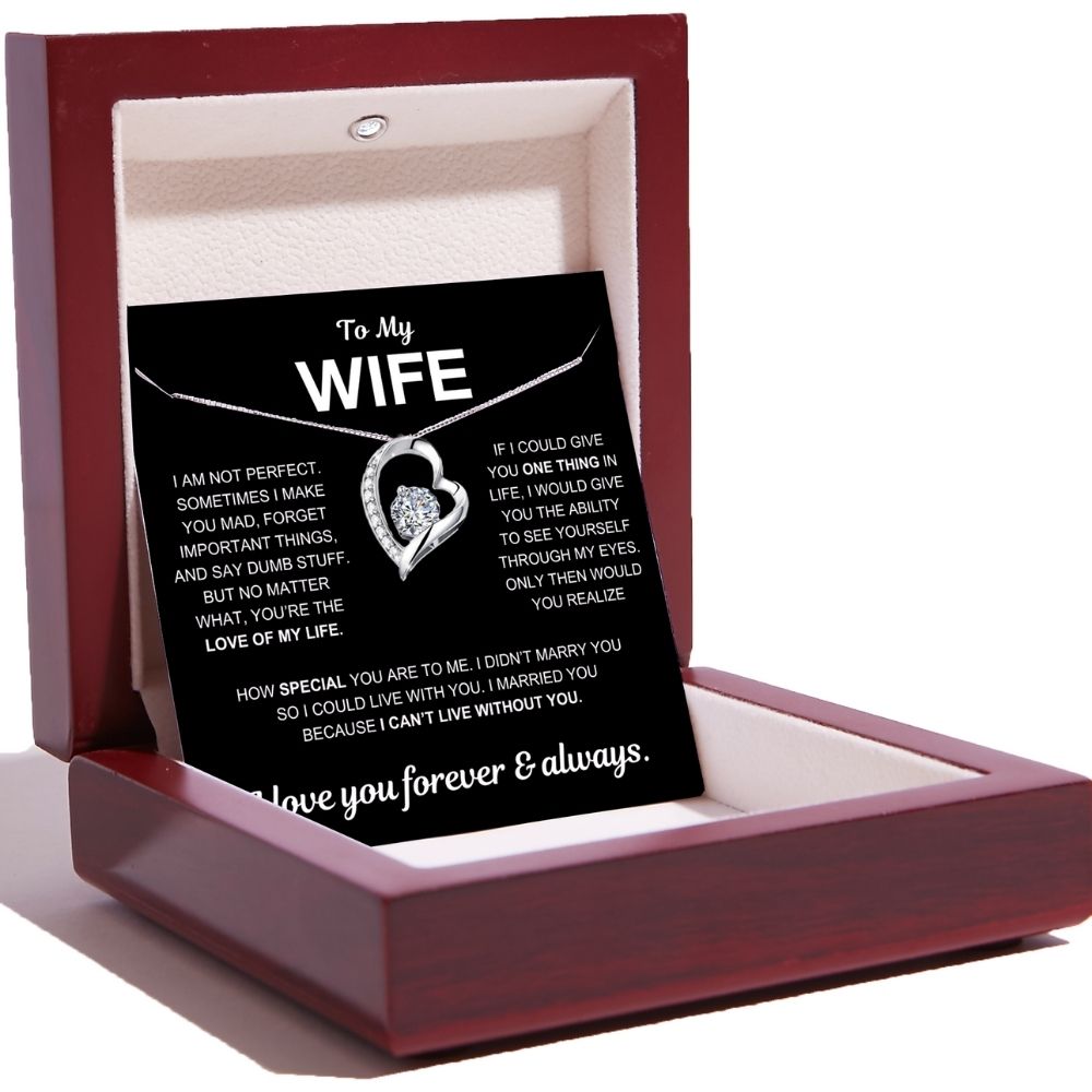 To My Wife - Love Heart Necklace