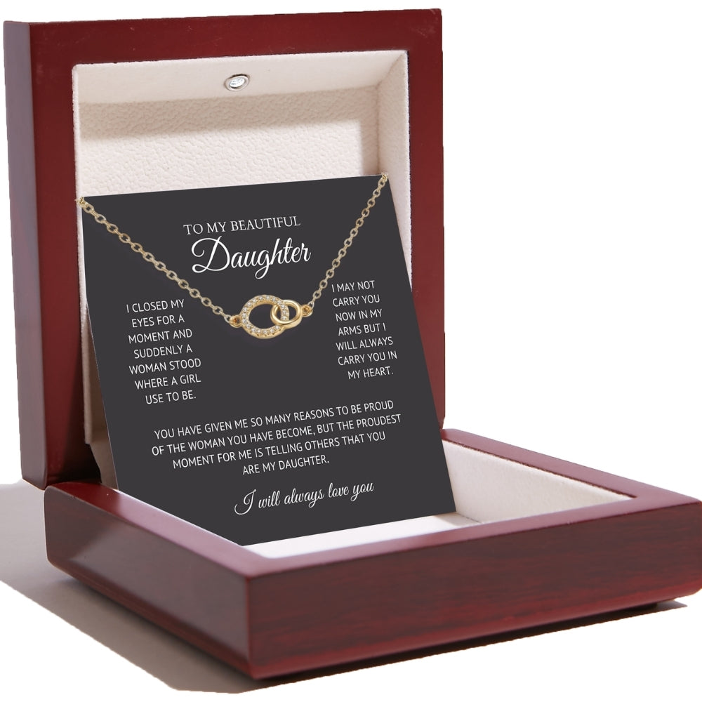 To My Beautiful Daughter - Perfect Pair Necklace