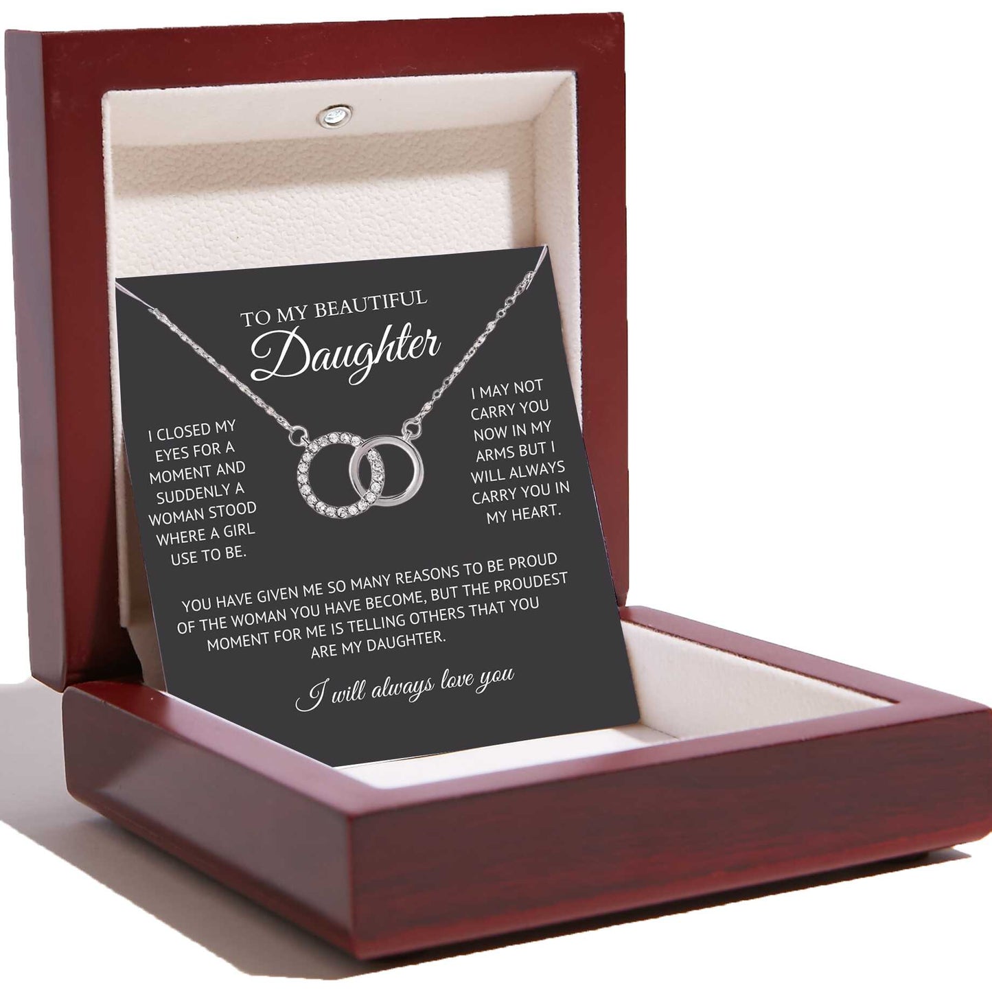 To My Beautiful Daughter - Perfect Pair Necklace