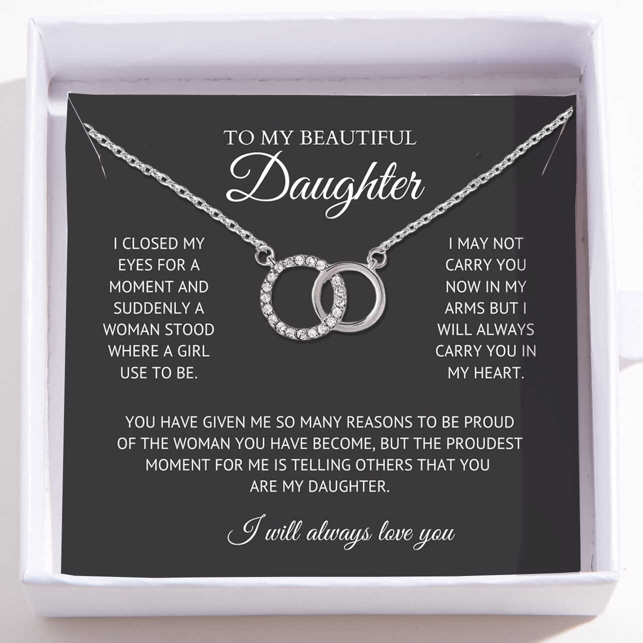 To My Beautiful Daughter - Perfect Pair Necklace
