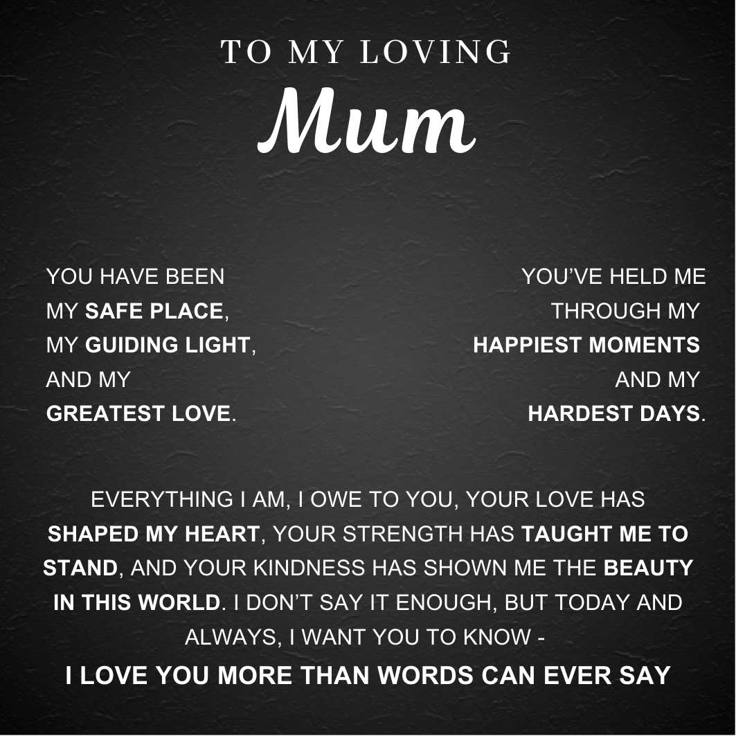 Mum Message Card