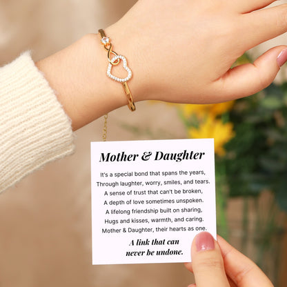 Mother Daughter - Infinity Heart Bracelet