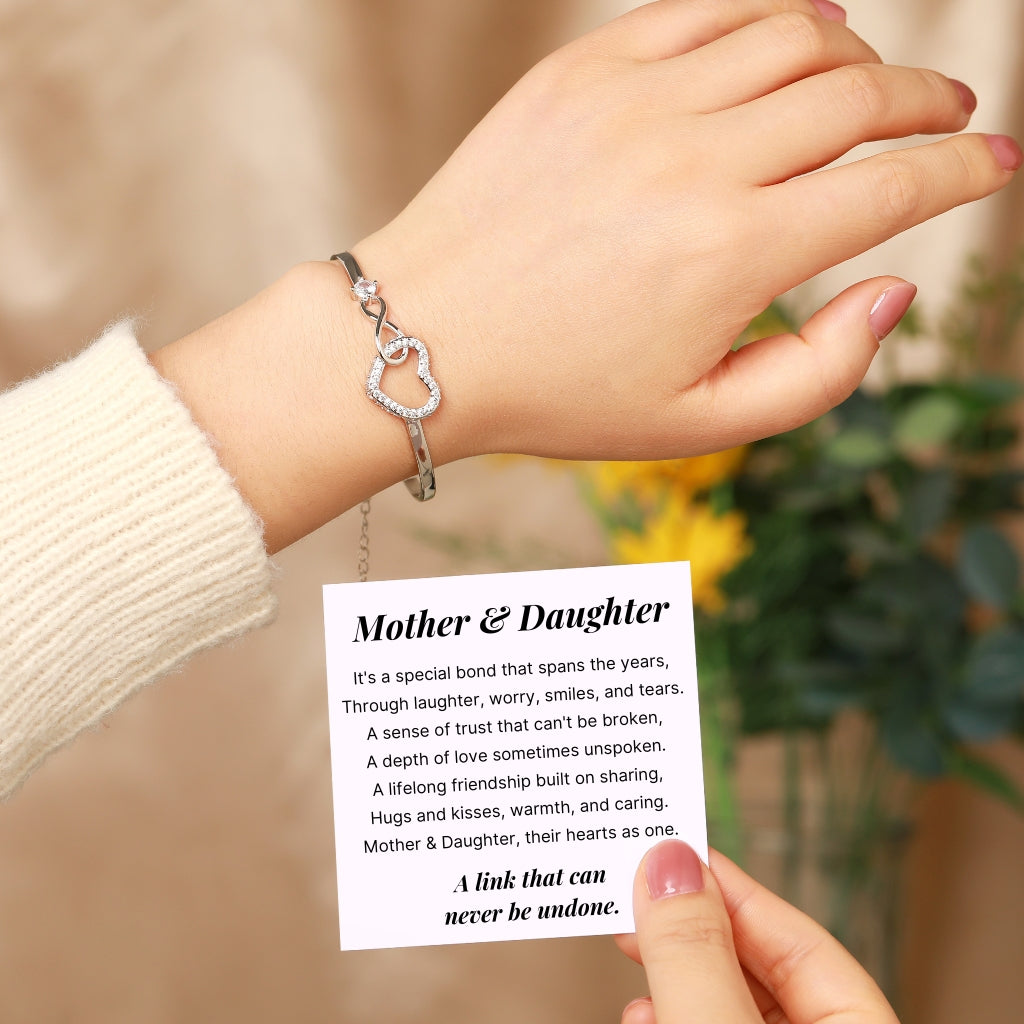 Mother Daughter - Infinity Heart Bracelet