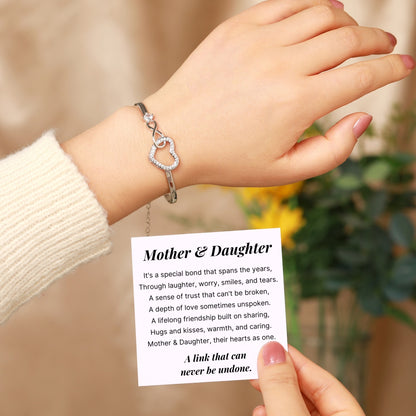 Mother Daughter - Infinity Heart Bracelet
