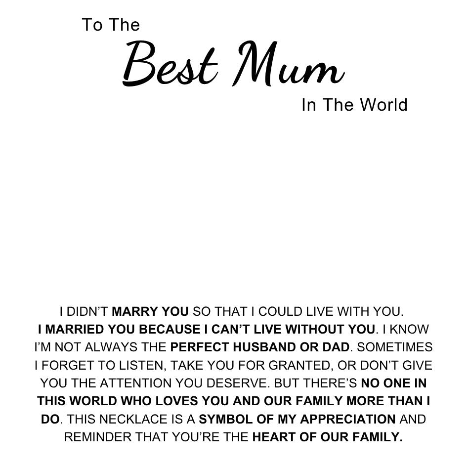 For Her Message Card