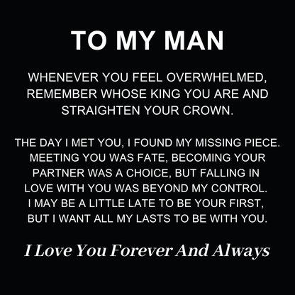 To My Man - Infinity Personalised Bracelet