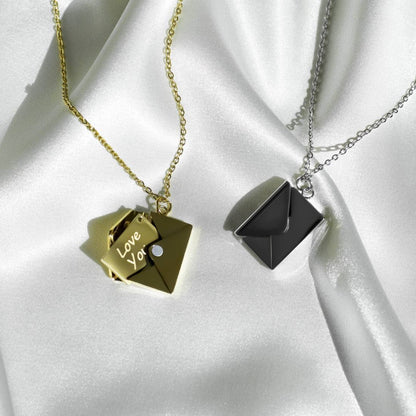 Love Letter Necklace & Card Gift Set