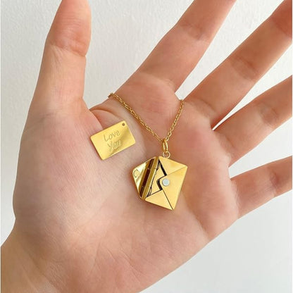 Love Letter Necklace & Card Gift Set
