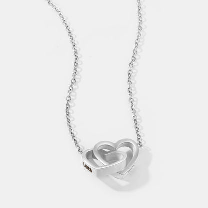 To My Daughter - Interlocking Hearts Name Necklace