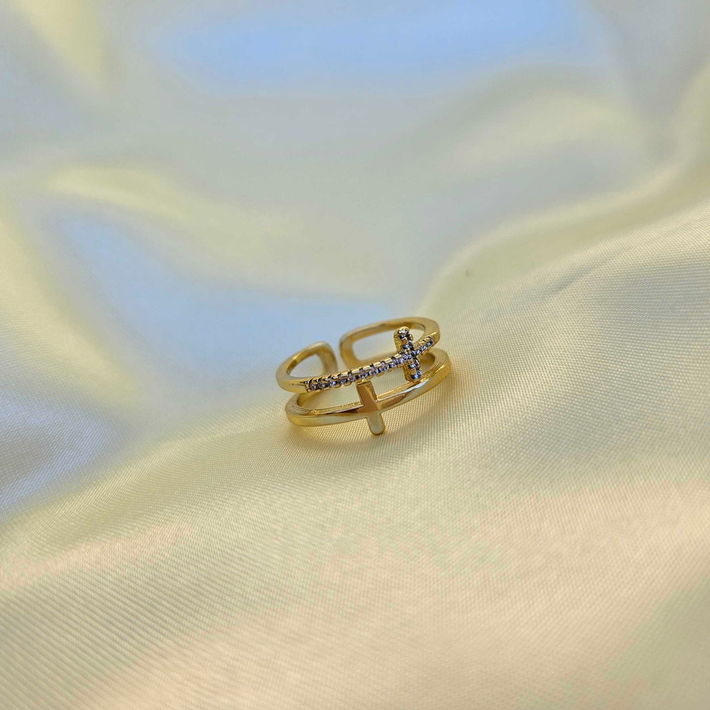 Double Cross Ring For Daughter - Pray Through it