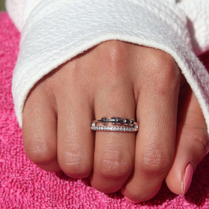 Spinning Beads Fidget Ring