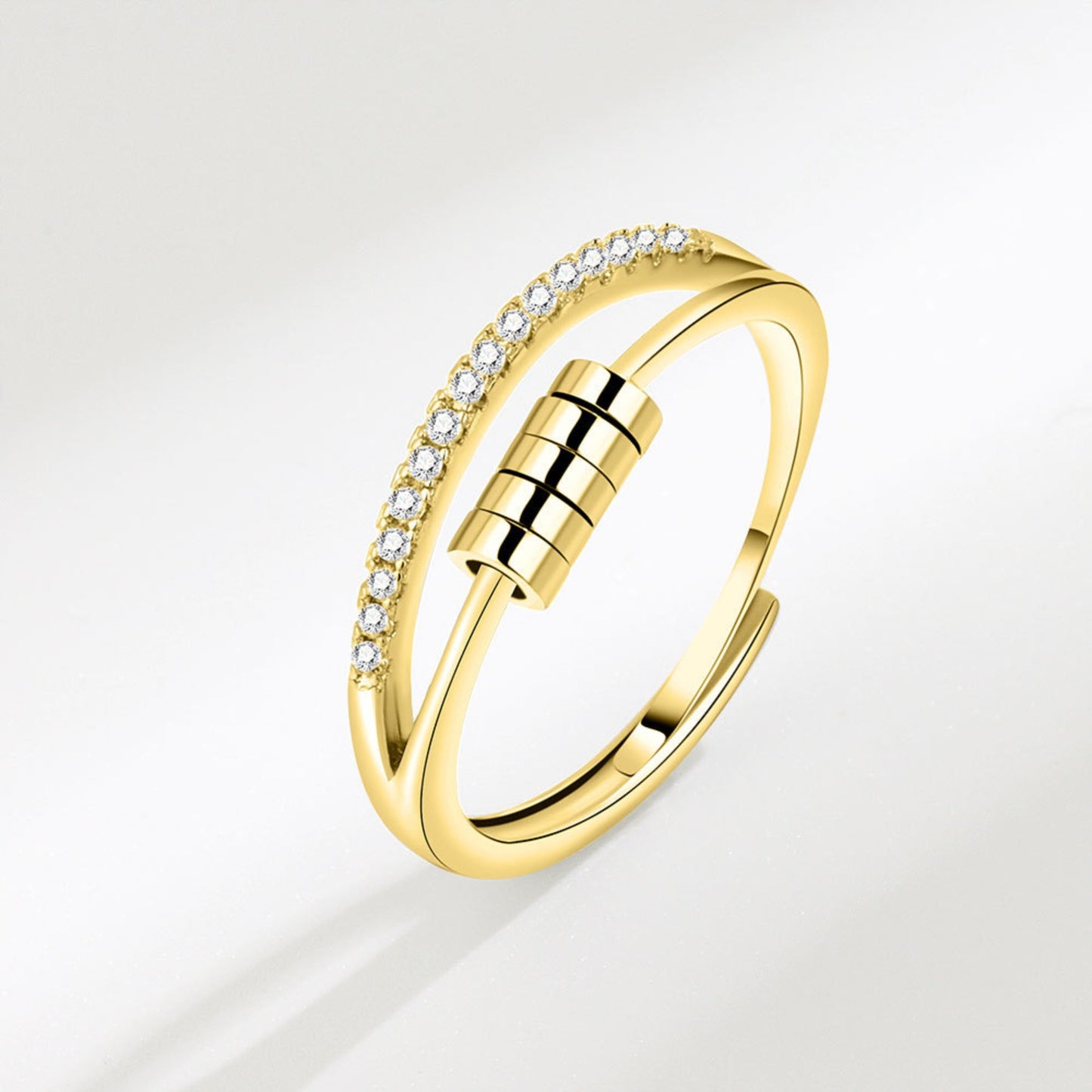 Spinning Beads Fidget Ring