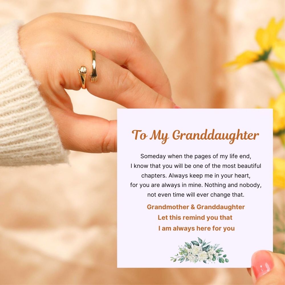 To My Granddaughter - Hug Ring