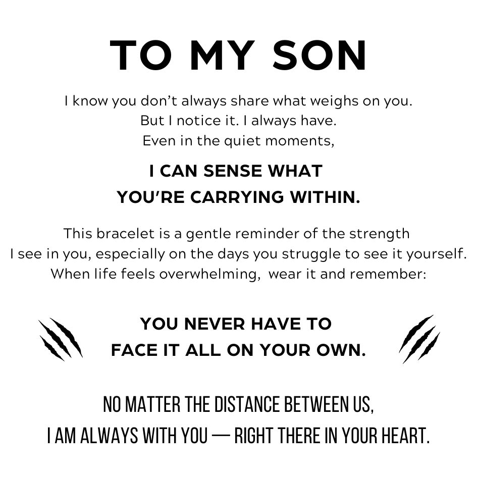 Mother And Son ‘Love You Forever’ Bracelet
