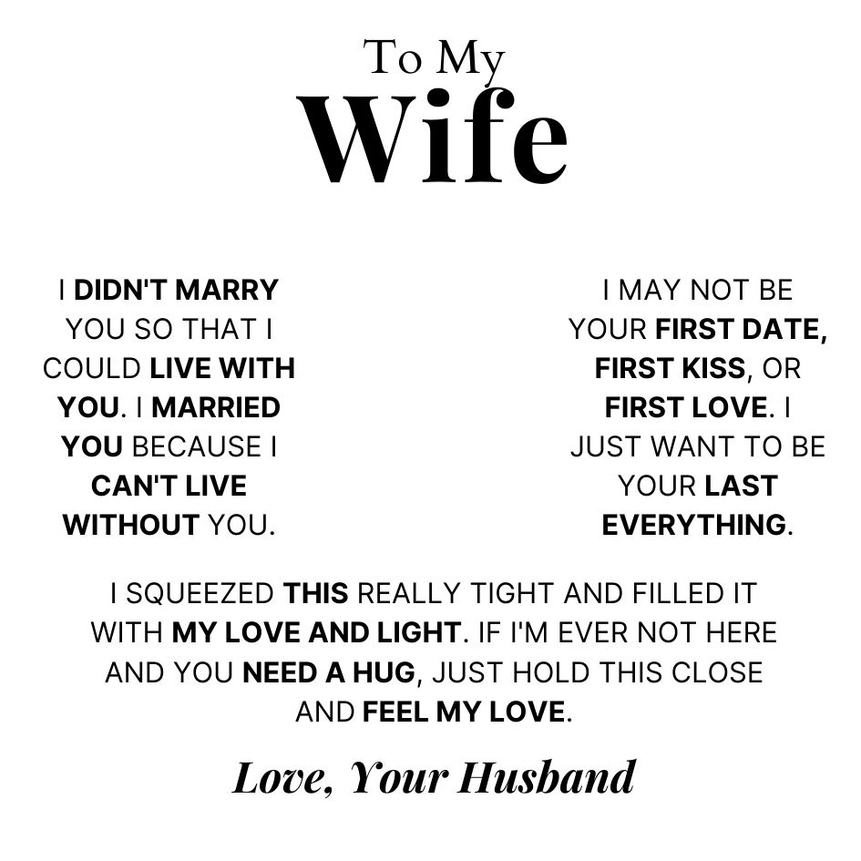 Love Knot Necklace To My Wife - I Can't Live Without You