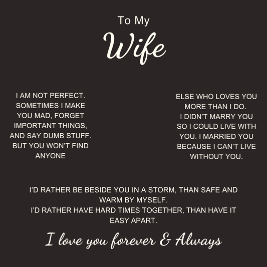 To My Wife – Love Is Infinity Necklace