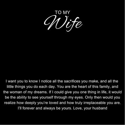 To My Wife - Love Heart Necklace