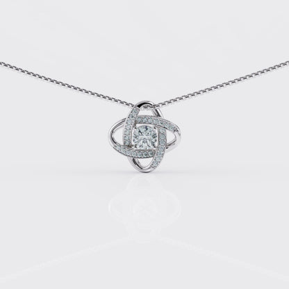 Love Knot Necklace To My Wife - I Can't Live Without You