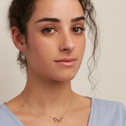 To My Granddaughter - Interlocking Heart Necklace - Always Have Your Back