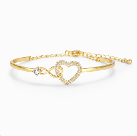 To My Daughter - Infinity Heart Bracelet