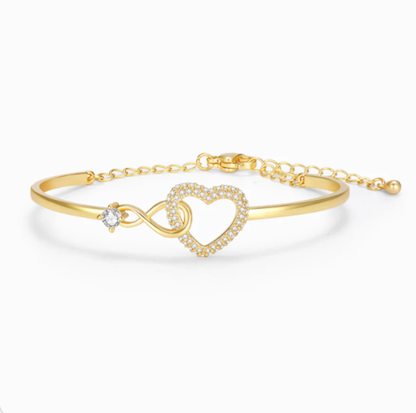 To My Daughter - Infinity Heart Bracelet
