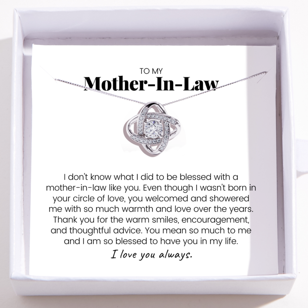 Love Knot Necklace For Mother-In-Law - So Blessed To Have You