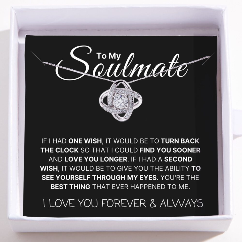 Love Knot Necklace For Soulmate - Find You Sooner And Love You Longer