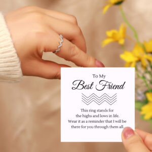 Highs and Lows Ring - Silver, Best Friend
