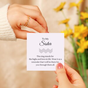 Double Highs and Lows Ring - Gold, Sister