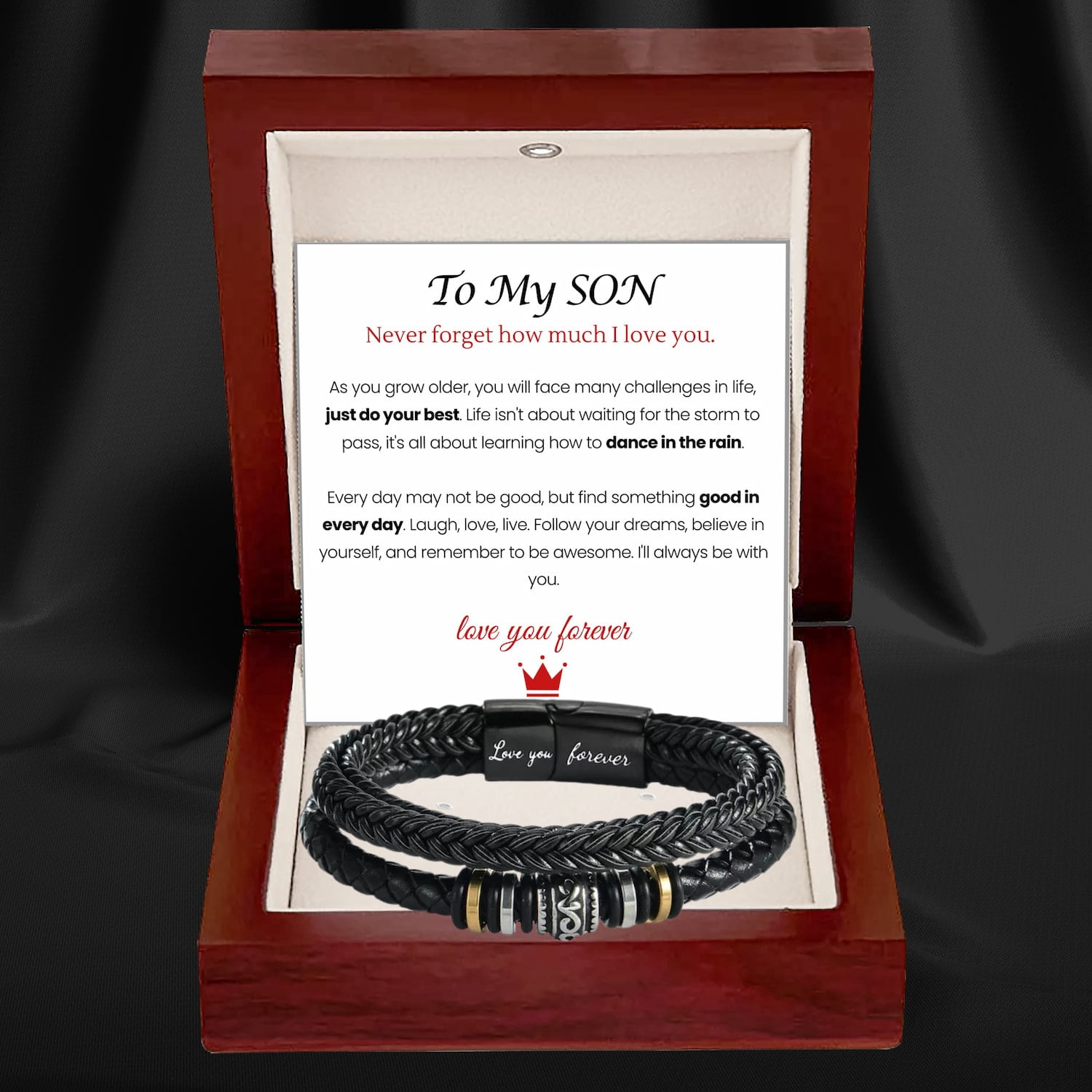 Mother And Son 'Love You Forever' Bracelet - Image 3